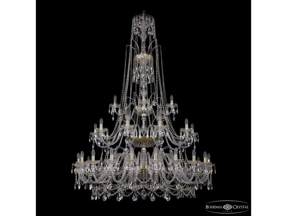 люстра хрустальная Bohemia Ivele Crystal 1411/20+10+5/530/XL-202/3d G (Цвет)