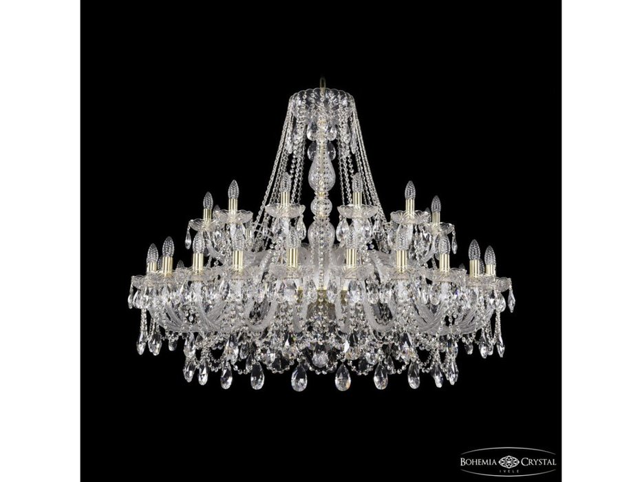 люстра хрустальная Bohemia Ivele Crystal 1411/24+12/460 G (Цвет)