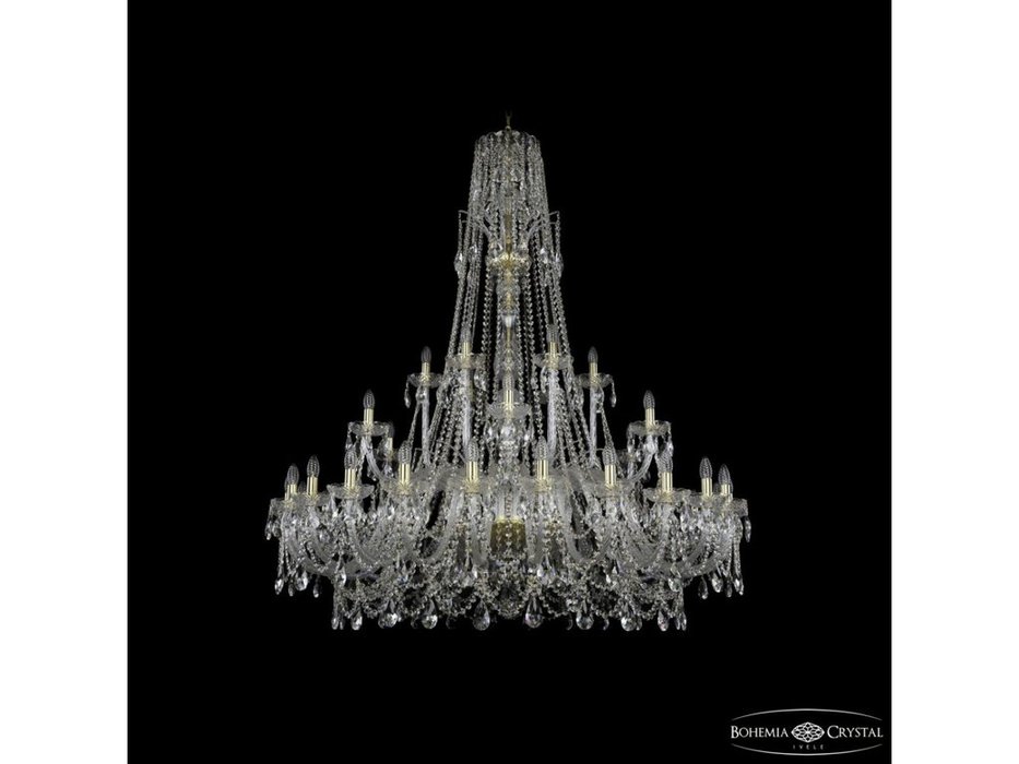люстра хрустальная Bohemia Ivele Crystal 1411/24+6+6/530/XL-165 G (Цвет)