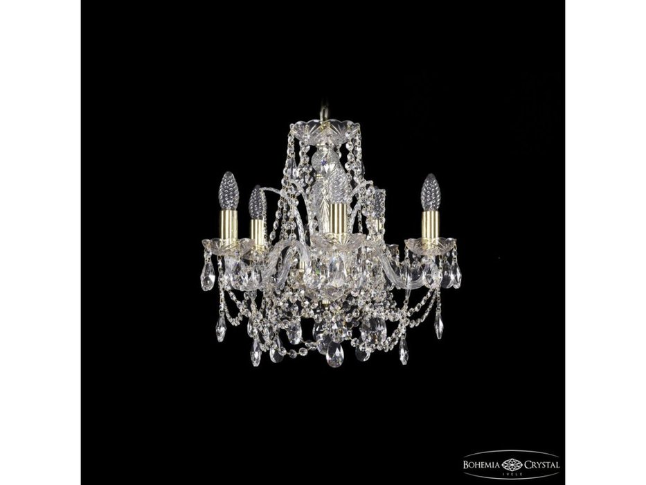 люстра хрустальная Bohemia Ivele Crystal 1411/5/141 G (Цвет)