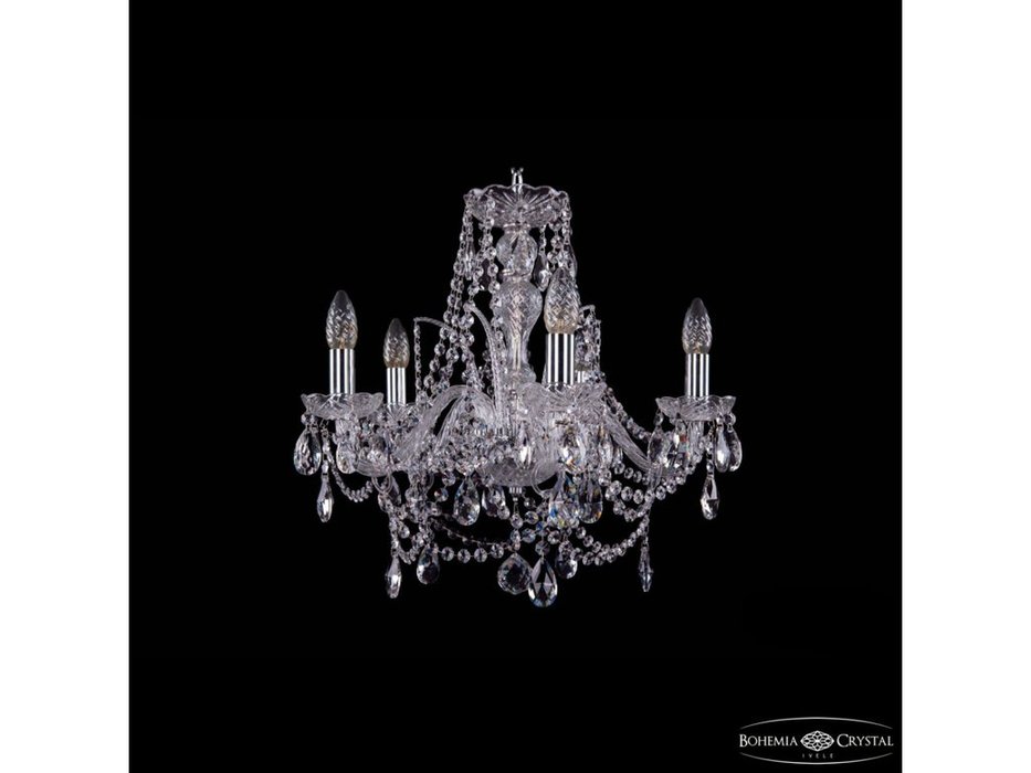 люстра хрустальная Bohemia Ivele Crystal 1411/5/160 Ni (Цвет)