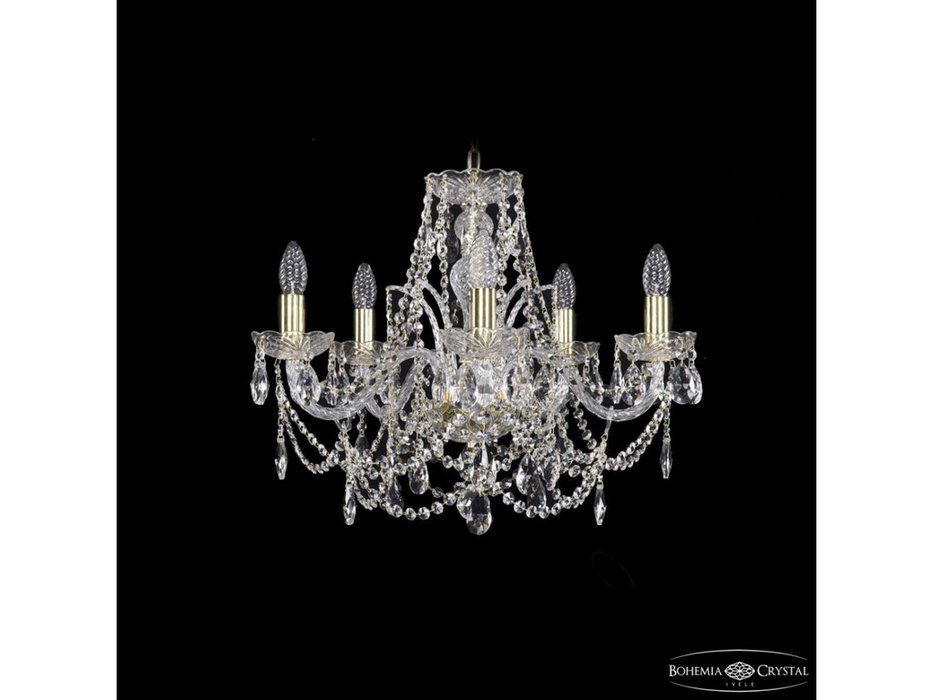 люстра хрустальная Bohemia Ivele Crystal 1411/5/195 G (Цвет)