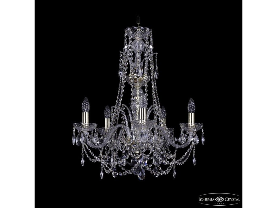 люстра хрустальная Bohemia Ivele Crystal 1411/5/195/Xl-63 G (Цвет)