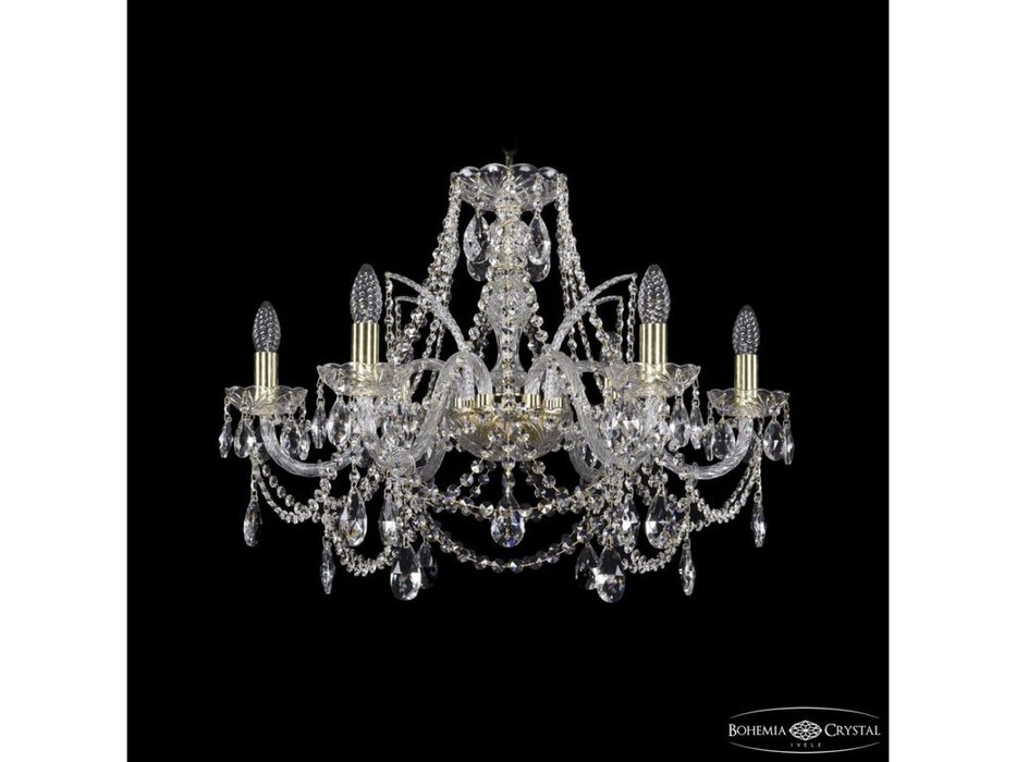 люстра хрустальная Bohemia Ivele Crystal 1411/6/240 G (Цвет)