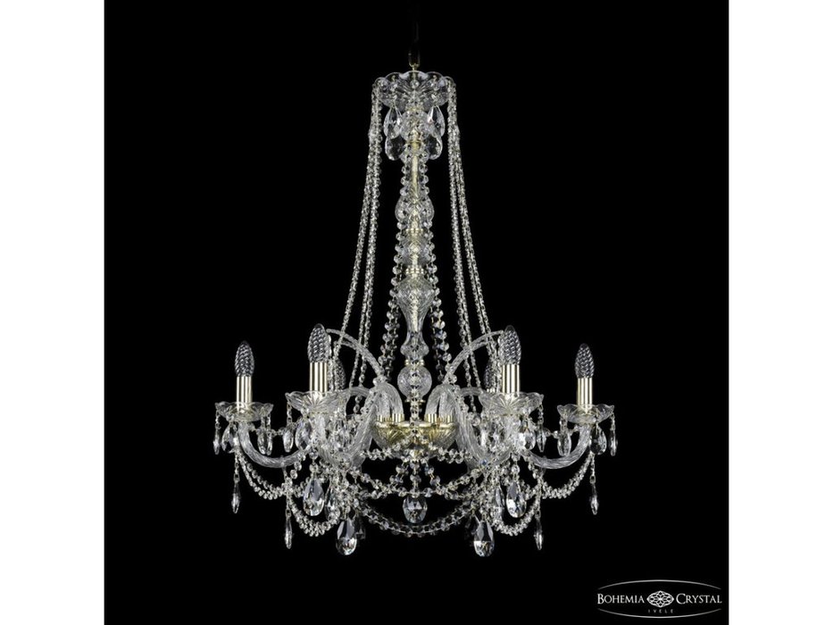 люстра хрустальная Bohemia Ivele Crystal 1411/6/240/h-83 G (Цвет)
