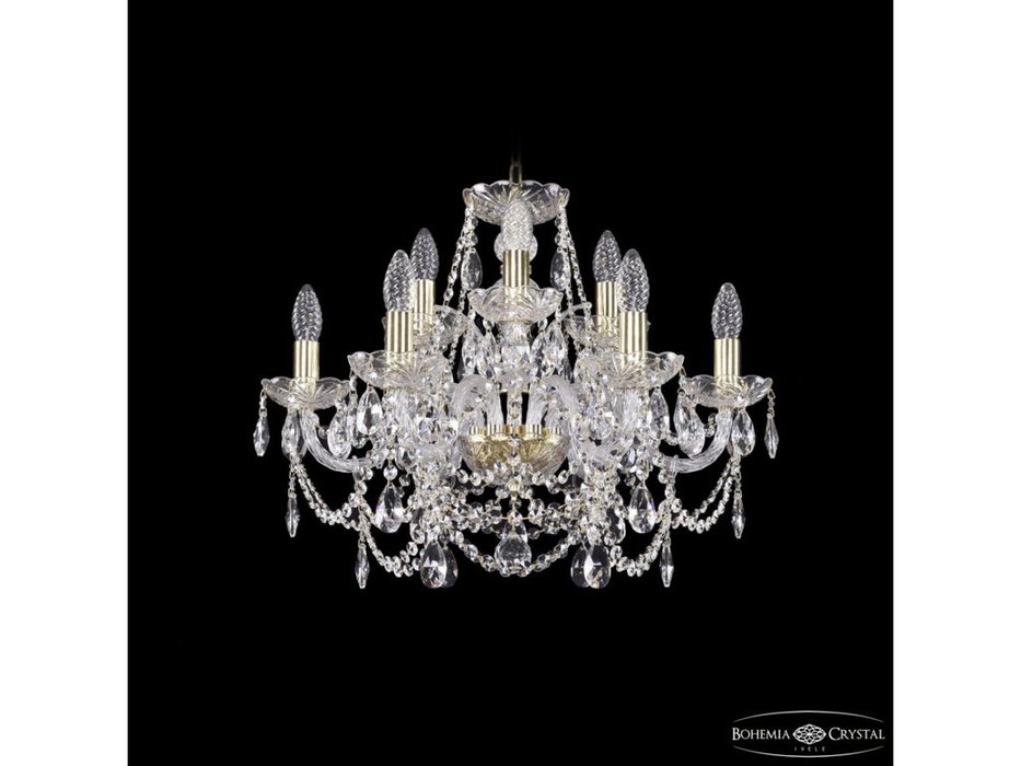 люстра хрустальная Bohemia Ivele Crystal 1411/6+3/195 G (Цвет)