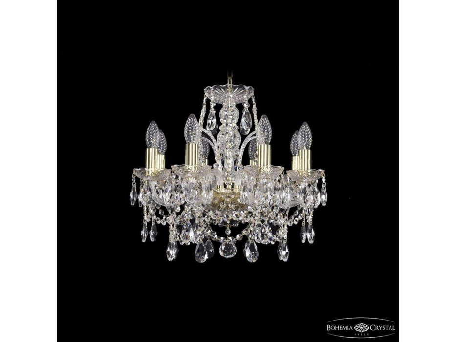 люстра хрустальная Bohemia Ivele Crystal 1411/8/141 G (Цвет)