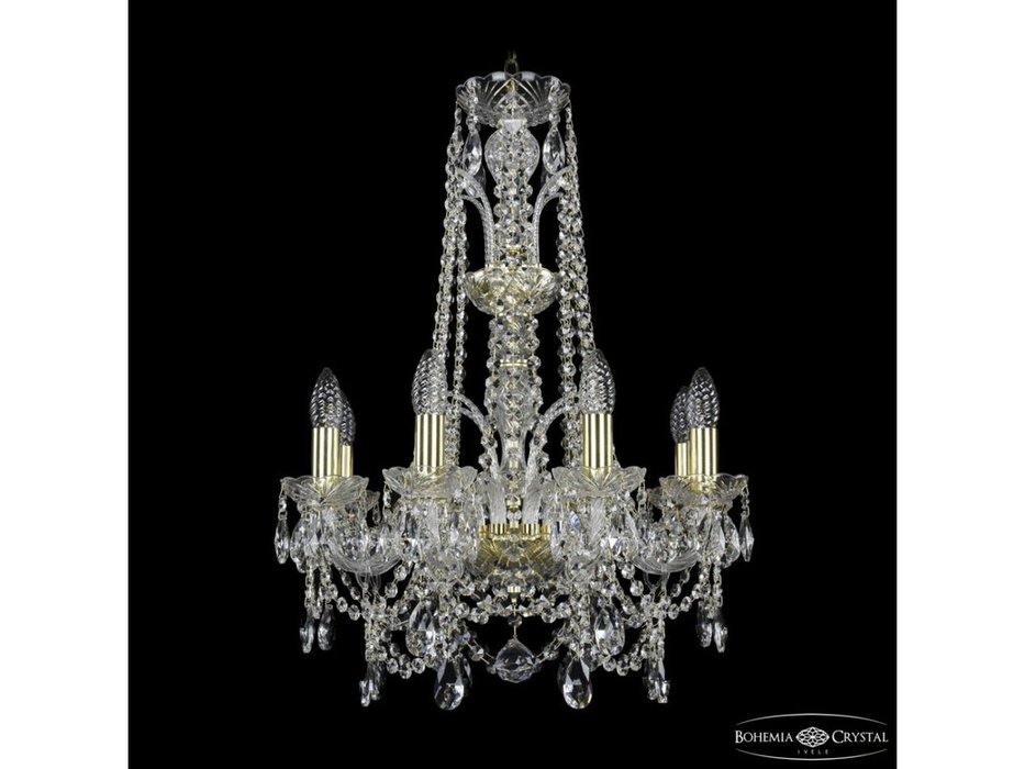 люстра хрустальная Bohemia Ivele Crystal 1411/8/160/XL-65 G (Цвет)