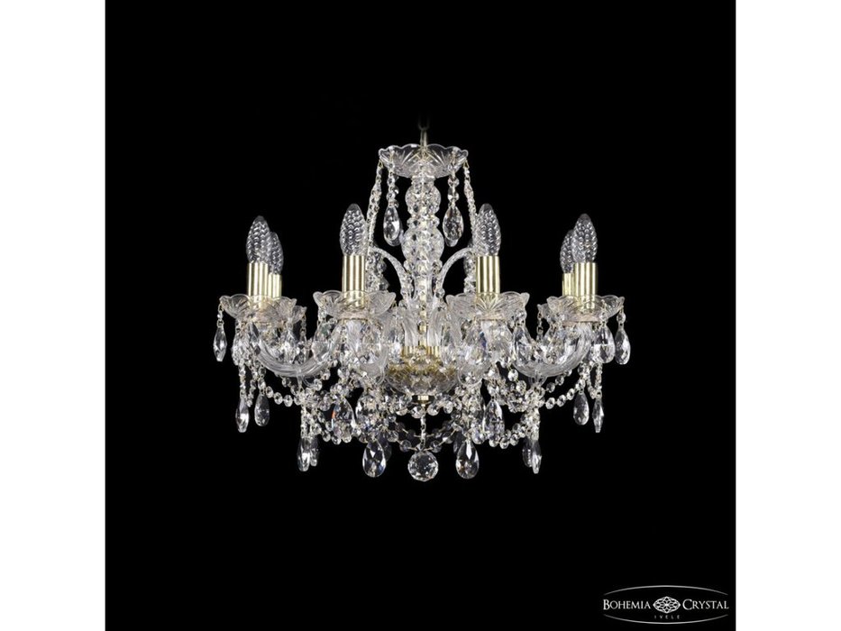 люстра хрустальная Bohemia Ivele Crystal 1411/8/195 G (Цвет)