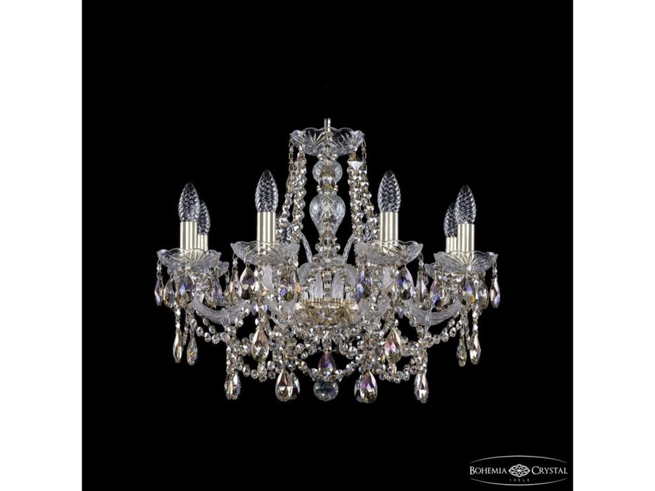 люстра хрустальная Bohemia Ivele Crystal 1411/8/195 G R801 (Цвет)